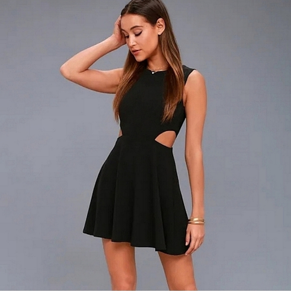 Lulu's Black Mini Dress